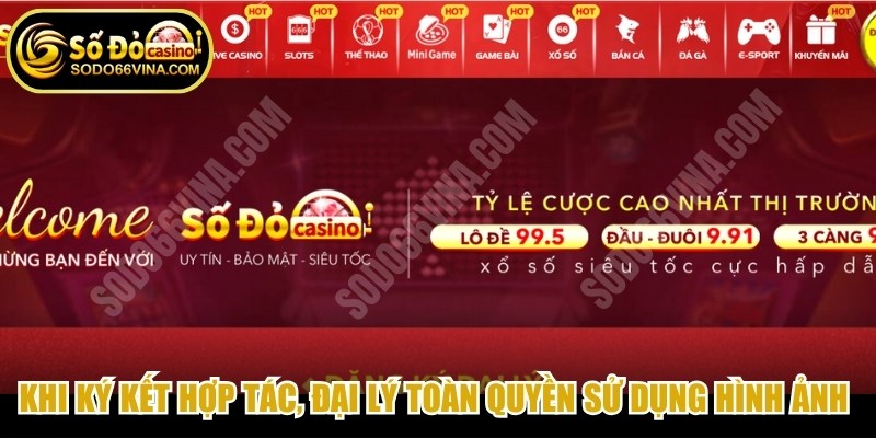 Khi đã ký kết hợp tác, đại lý được toàn quyền sử dụng hình ảnh SODO66